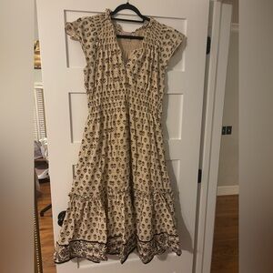 Philosophy Block Print Midi Dress